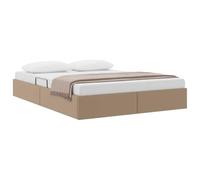 vidaXL Cadre de lit Ottoman Cappuccino 140 x 200 cm Simili Cuir
