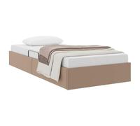 vidaXL Cadre de lit Ottoman Cappuccino 90 x 200 cm Simili Cuir