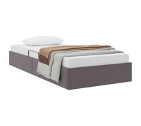 vidaXL Cadre de lit Ottoman Gris 100 x 200 cm Simili Cuir