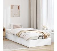 vidaXL Cadre de lit ottoman sans matelas blanc 80x200 cm similicuir