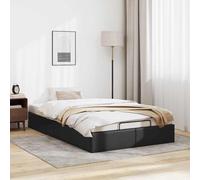 vidaXL Cadre de lit ottoman sans matelas noir 120x200 cm similicuir