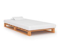 vidaXL Cadre de Lit Palette - Bois massif - 90x200 cm