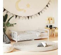 vidaXL Cadre de lit pour enfant blanc 80x160 cm bois de pin massif
