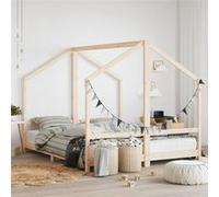 vidaXL Cadre de lit pour enfants 2x(80x200) cm bois de pin massif, lit pour enfant, cadre de lit en bois, mobilier de chambre à coucher G