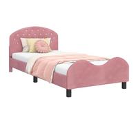 vidaXL Cadre de lit pour Enfants avec tête de lit Rose 80 x 200 cm