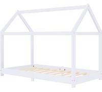 vidaXL Cadre de lit d'enfant 283349 Blanc Bois de pin massif 70x140 cm