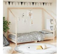 vidaXL Cadre de Lit pour Enfants, Lit Simple avec Sommier à Lattes, Meuble de Chambre à Coucher, Moderne, Marron 90x200 cm 835703