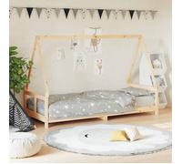 vidaXL Cadre de Lit pour Enfants, Lit Simple avec Sommier à Lattes, Meuble de Chambre à Coucher, Scandinave, Marron 80x200 834450