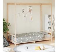vidaXL Cadre de lit pour enfants 834522 – Lit simple avec sommier à lattes, scandinave marron 90x200