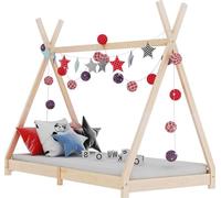 vidaXL Cadre de lit pour enfants pin massif 90 x 200 cm - Cadre de lit pour enfants - Cadre de lit pour enfants - Lit d'enfant