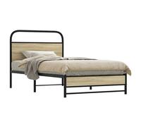 vidaXL Cadre de lit sans matelas 107x203 cm chêne sonoma