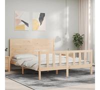 vidaXL Cadre de lit sans matelas 160x200 cm bois massif de pin