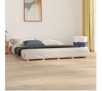 vidaXL Cadre de lit 824578 sans matelas 160x200 cm bois massif de pin
