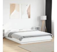 vidaXL Cadre de lit sans matelas blanc 160x200 cm