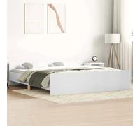 vidaXL Cadre de lit sans Matelas Blanc 160x200 cm