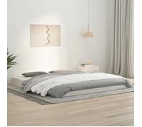 vidaXL Cadre de lit blanc Bois massif Pin 180x200 cm