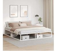 vidaXL Cadre de lit sans matelas blanc 180x200 cm métal 4017427