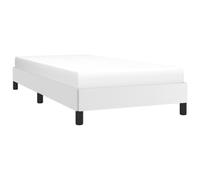 vidaXL Cadre de lit sans Matelas Blanc 90x190 cm Similicuir