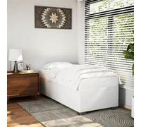 vidaXL Cadre de lit 3284537 sans matelas 90x190 cm similicuir Blanc