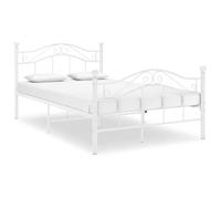 vidaXL Cadre de lit sans matelas blanc métal 120x200 cm 324995
