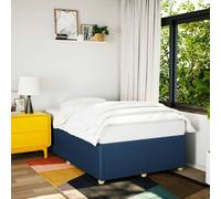 vidaXL Cadre de lit sans matelas bleu 120x200 cm tissu