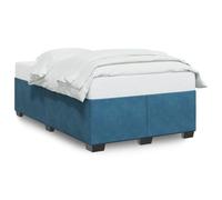 vidaXL Cadre de lit sans matelas bleu 120x200 cm velours
