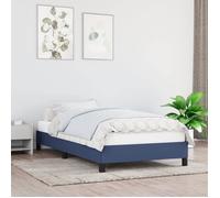 vidaXL Cadre de lit 346694 sans matelas tissu bleu 90x200 cm