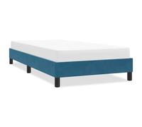 vidaXL Cadre de lit sans matelas bleu foncé 80x210 cm velours