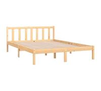 vidaXL Cadre de lit sans Matelas Bois Massif 160x200 cm