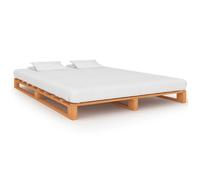 vidaXL Cadre de lit sans matelas - Bois massif 200x200 cm