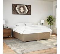 vidaXL Cadre de lit Cappuccino 180x200 cm Similicuir