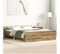 vidaXL Cadre de lit sans matelas chêne artisanal 120x190 cm 3328770
