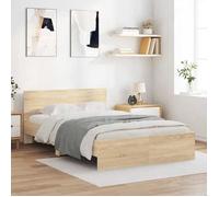 vidaXL Cadre de lit sans matelas chêne sonoma 120x190 cm 3207513