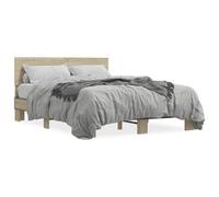 vidaXL Cadre de lit sans matelas chêne sonoma 120x200 cm