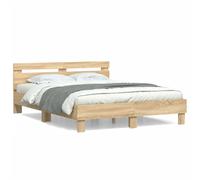 vidaXL Cadre de lit sans matelas chêne sonoma 140x190 cm