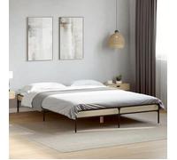 vidaXL Cadre de lit 845037 sans matelas chêne sonoma 140 x 190 cm Multicolore