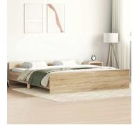 vidaXL Cadre de lit sans matelas Chêne Sonoma 160 x 200 cm