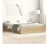 vidaXL Cadre de lit sans matelas Chêne Sonoma 160 x 200 cm