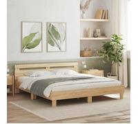 vidaXL Cadre de lit sans matelas chêne sonoma 180x200 cm 3207401