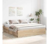 vidaXL Cadre de lit sans matelas chêne sonoma 200x200 cm 3203889
