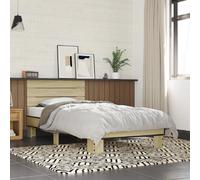 vidaXL Cadre de lit sans matelas chêne sonoma 75x190 cm