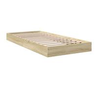 vidaXL Cadre de lit sans Matelas chêne Sonoma 75x190 cm