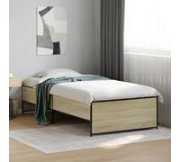 vidaXL Cadre de lit sans matelas chêne sonoma 75x190 cm