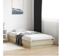 vidaXL Cadre de lit sans matelas chêne sonoma 90x190 cm 839632