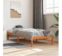 vidaXL Cadre de lit sans matelas cire marron 100x200cm bois pin massif 844851