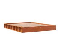vidaXL Cadre de lit sans Matelas Cire Marron 160x200cm Bois pin Massif