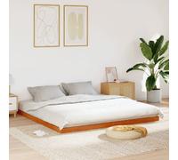 vidaXL Cadre de lit sans matelas cire marron 180x200cm bois pin massif