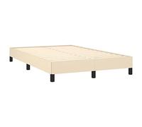vidaXL Cadre de lit sans Matelas crème 120x190 cm Tissu