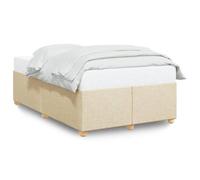vidaXL Cadre de lit sans matelas crème 120x200 cm tissu