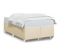 vidaXL Cadre de lit sans matelas crème 120x200 cm tissu